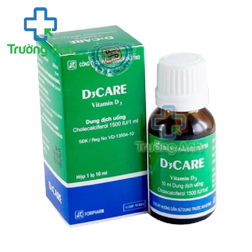 D3 care 10ml TW3 - Dự phòng và điều trị chứng thiếu Vitamin D